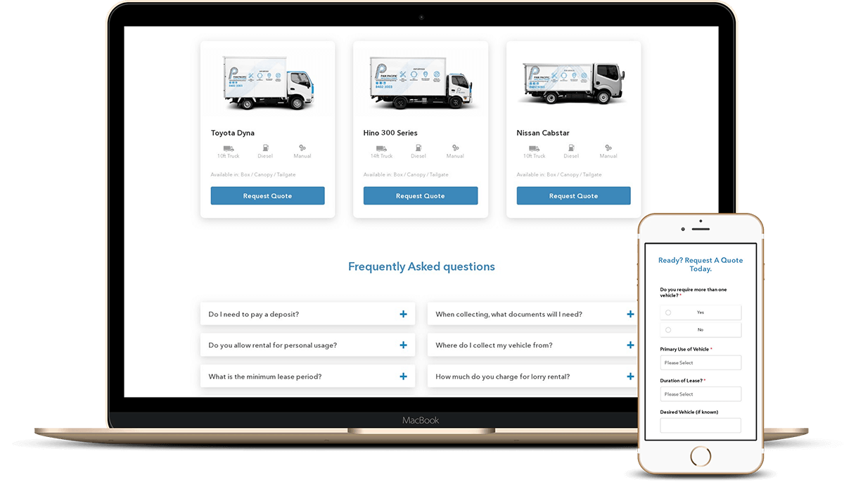 Pan Pacific Van & Truck Leasing Truck Rental